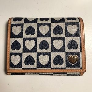 Black and White Heart Lovcat Wallet