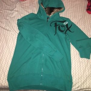 Fox zip-up hoodie