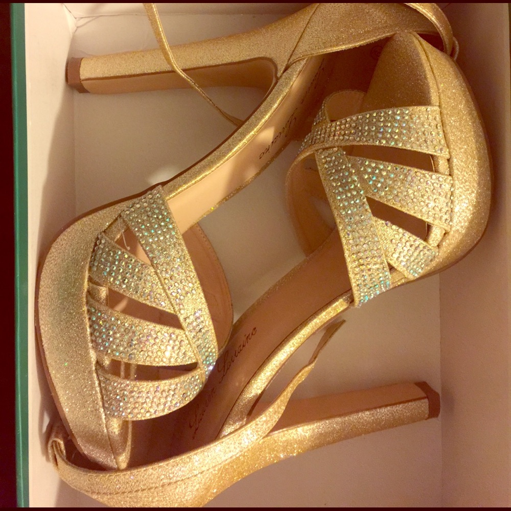 Nude Sparkle Heels