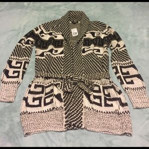 Printed Wrap Cardigan