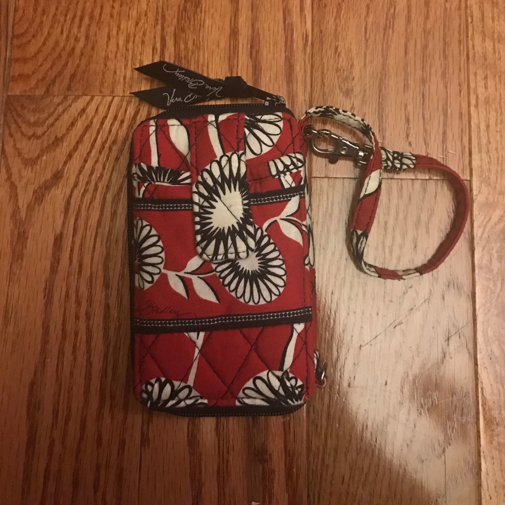 Red Vera Bradley Wallet with phone pocket