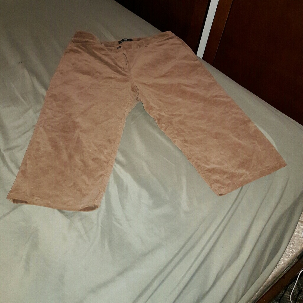 Corduroy knee trousers