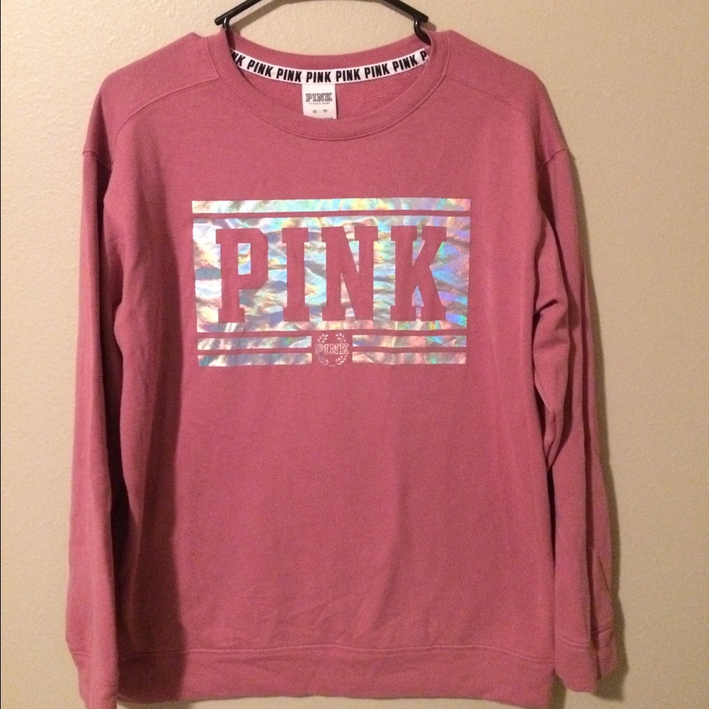 Pink crew neck