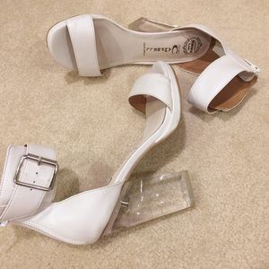 'Jeffrey Campbell' White Lucite Heels