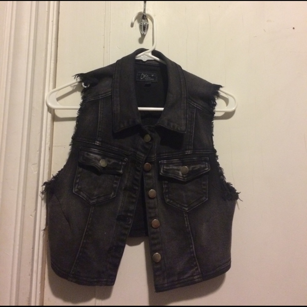 black denim jacket