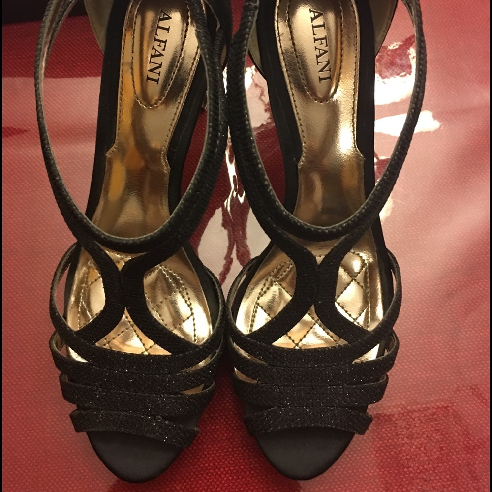 Alfani's Glitter Tacy Platform Heels - Picture 2 of 4