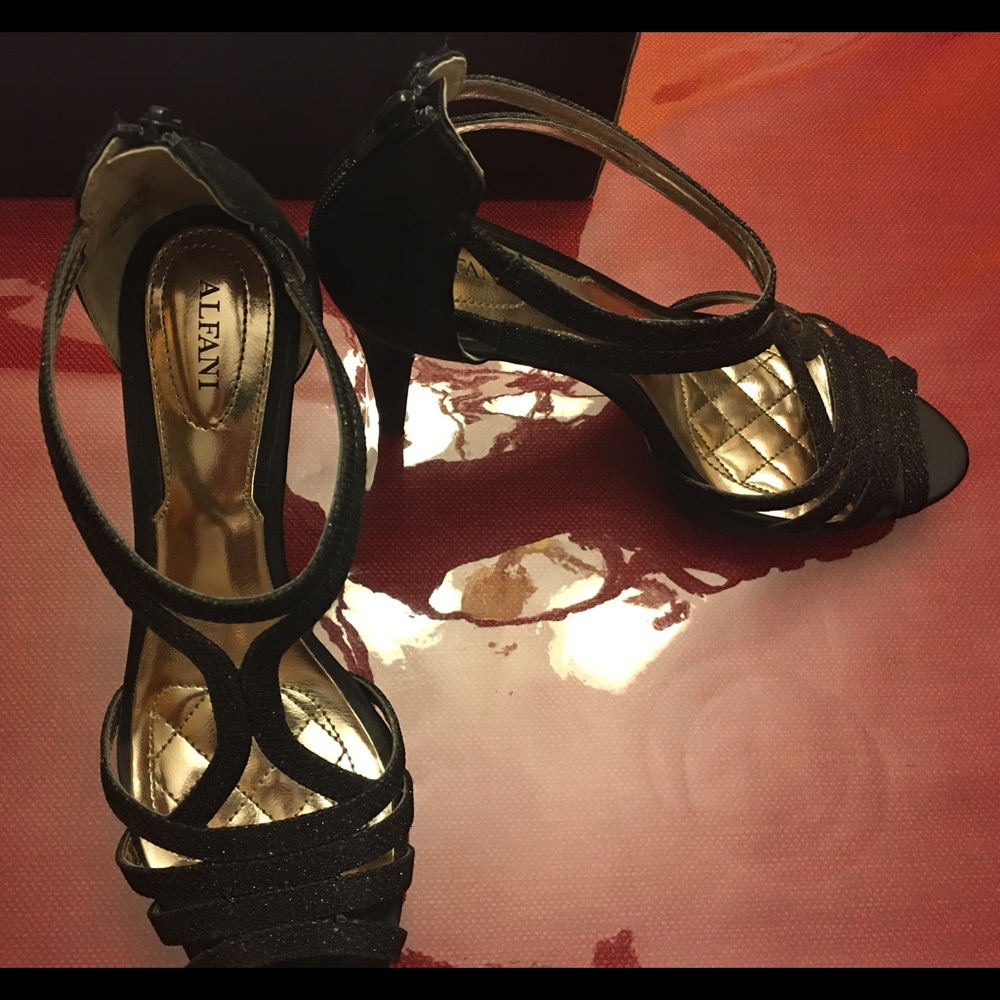 Alfani's Glitter Tacy Platform Heels - Picture 3 of 4