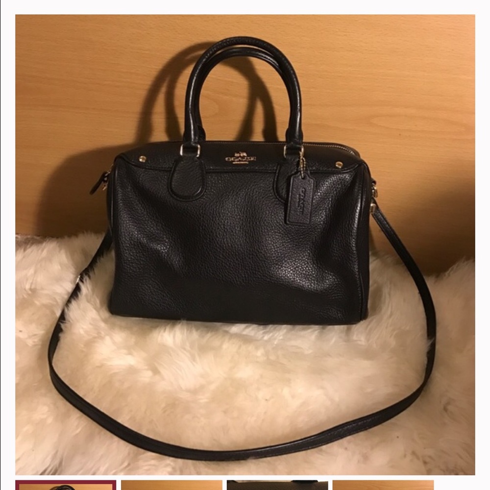 Coach Bennett large satchel pebble black