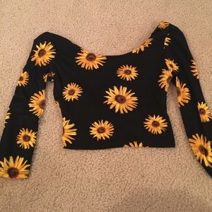 👏🏼flash sale 👏🏼Sunflower crop top