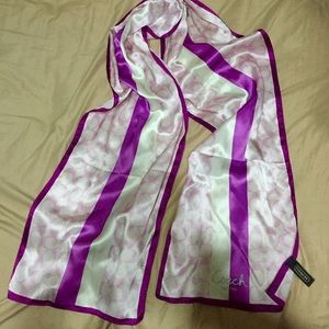 Beautiful pink Coach scarf