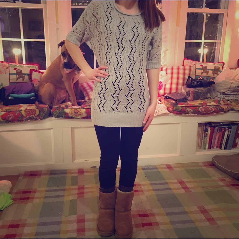 Grey Tunic Sweater