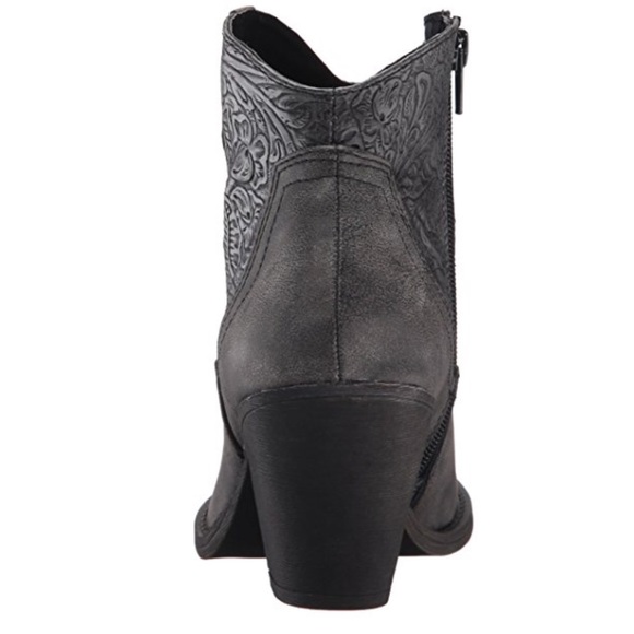 NIB Cowgirl Metallic Charcoal Western Booties - Picture 3 of 7