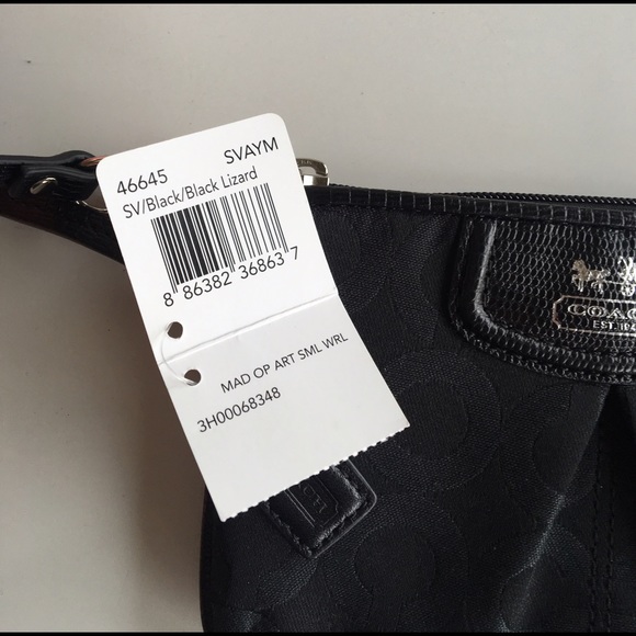 COACH Signature MADISON OP ART Wristlet Small NWT! - Picture 3 of 8