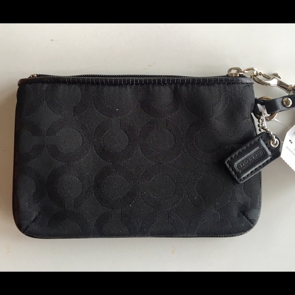 COACH Signature MADISON OP ART Wristlet Small NWT! - Picture 5 of 8