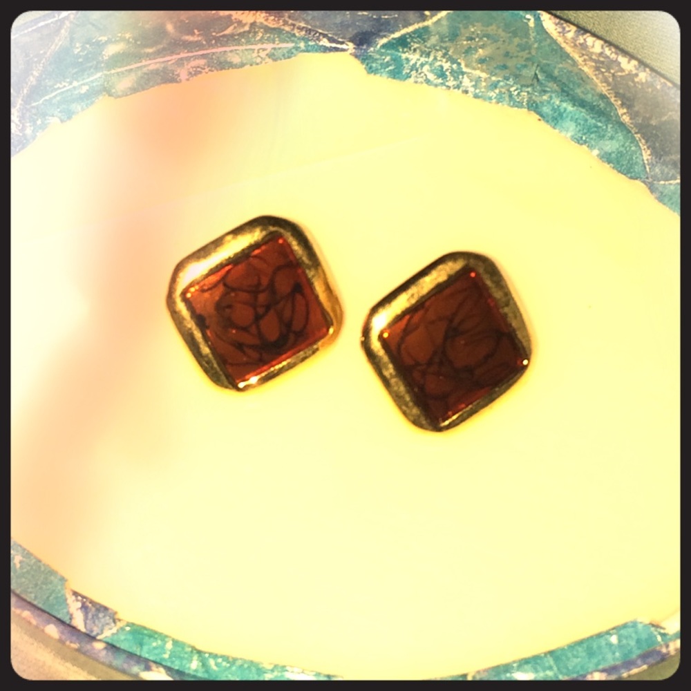 VTG Napier Brand Diamond Shaped Earrings