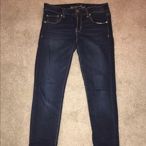 American Eagle Dark Wash Stretchy Skinny Jeans