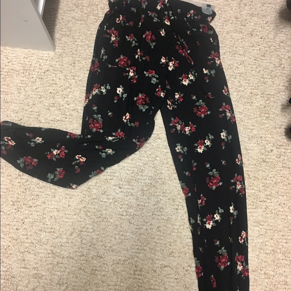 Boho Floral Pants-Hollister
