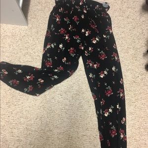 Boho Floral Pants-Hollister