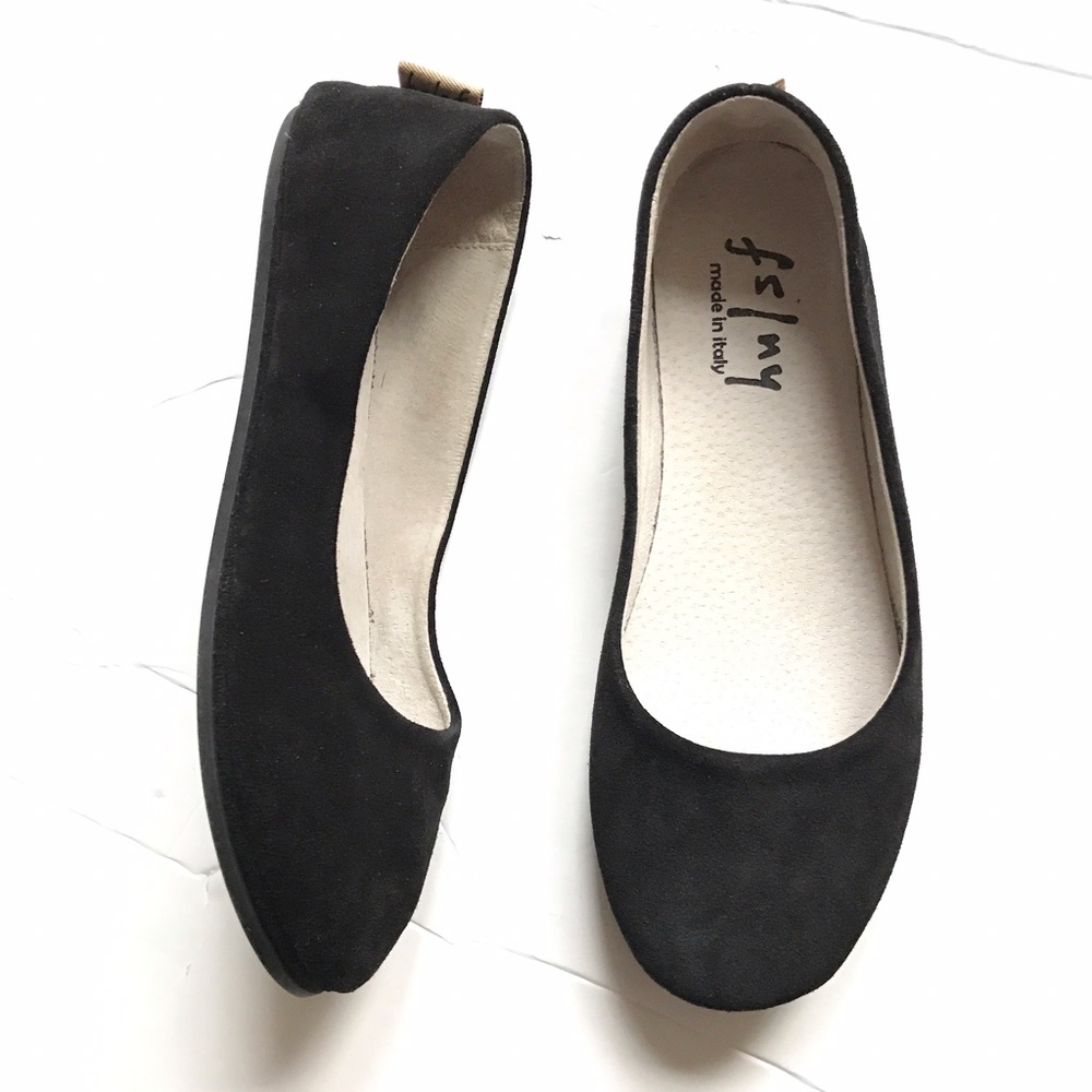 fs/ny (French Sole NY) suede ballet flats