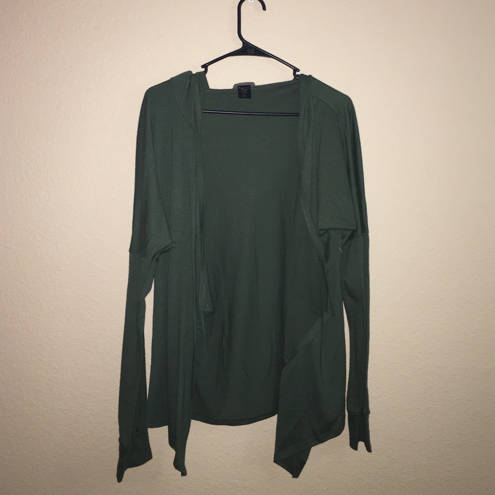 Green cardigan