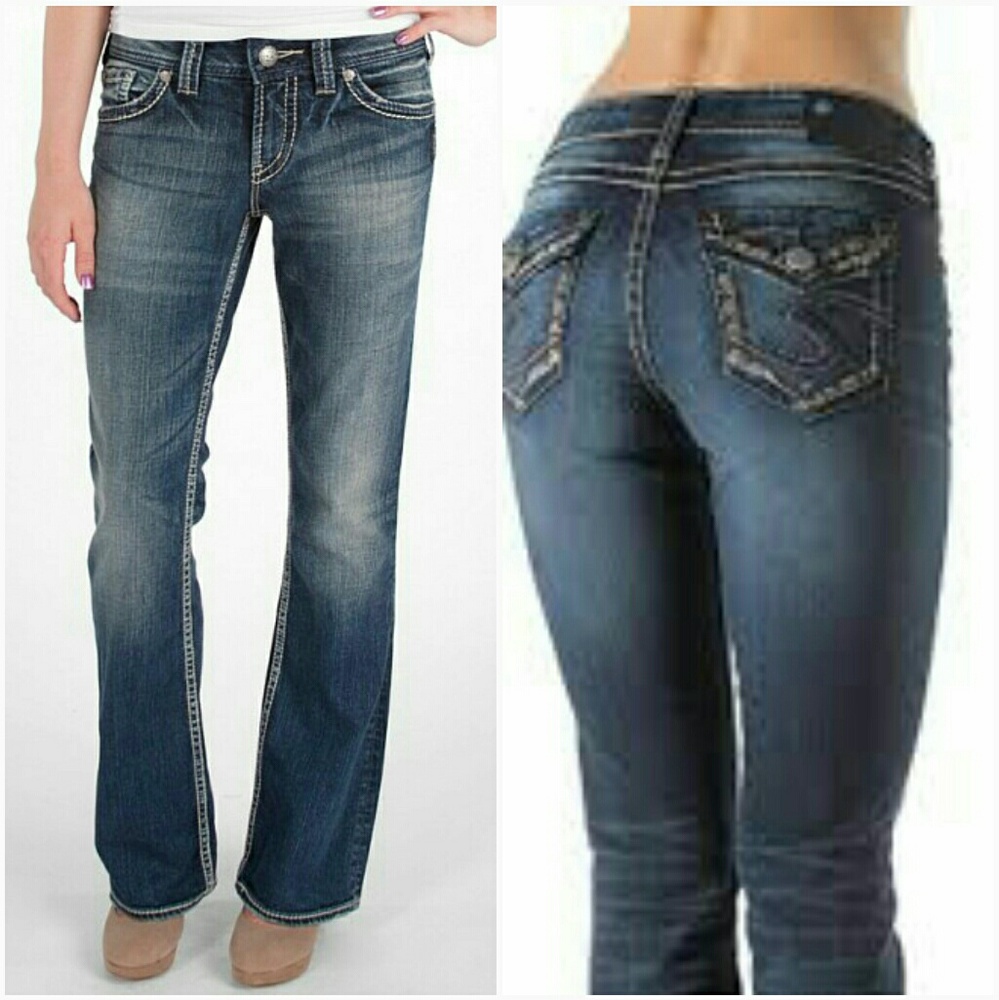 Silver jeans.Suki