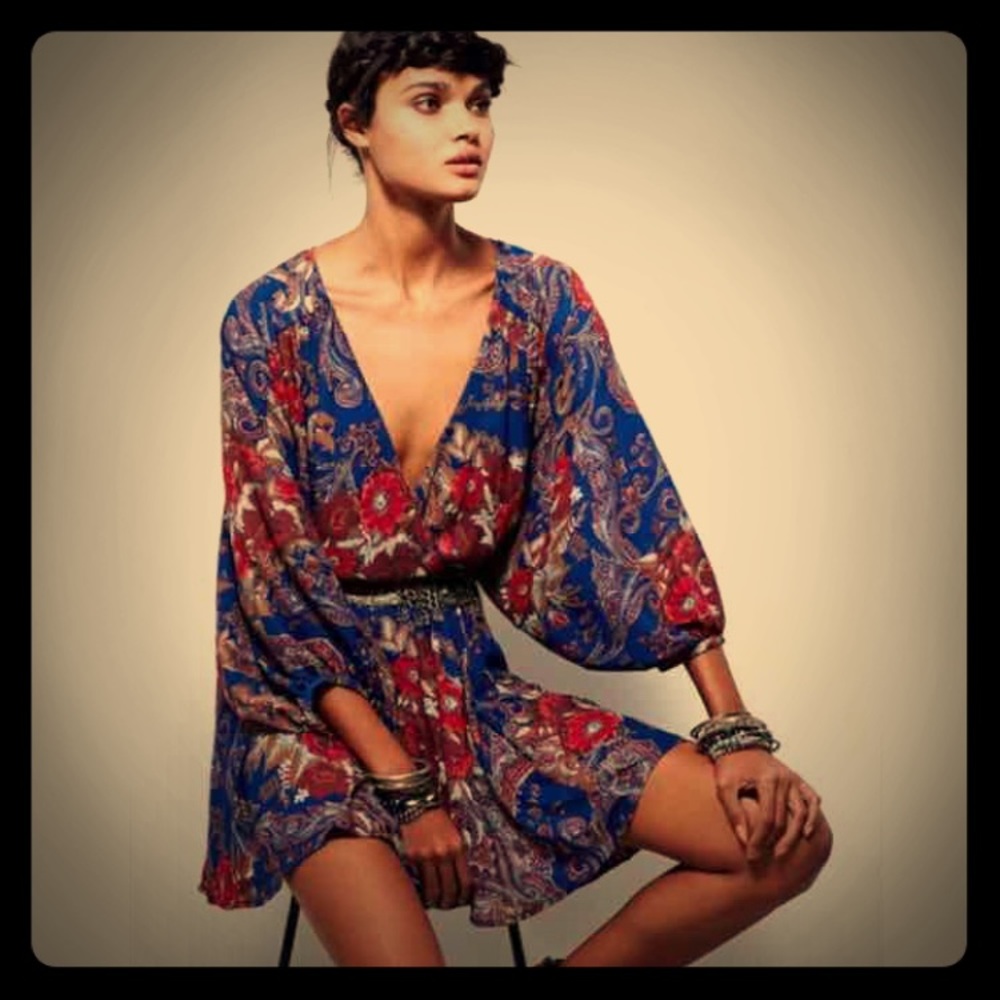 XS floral Free People high plains dress