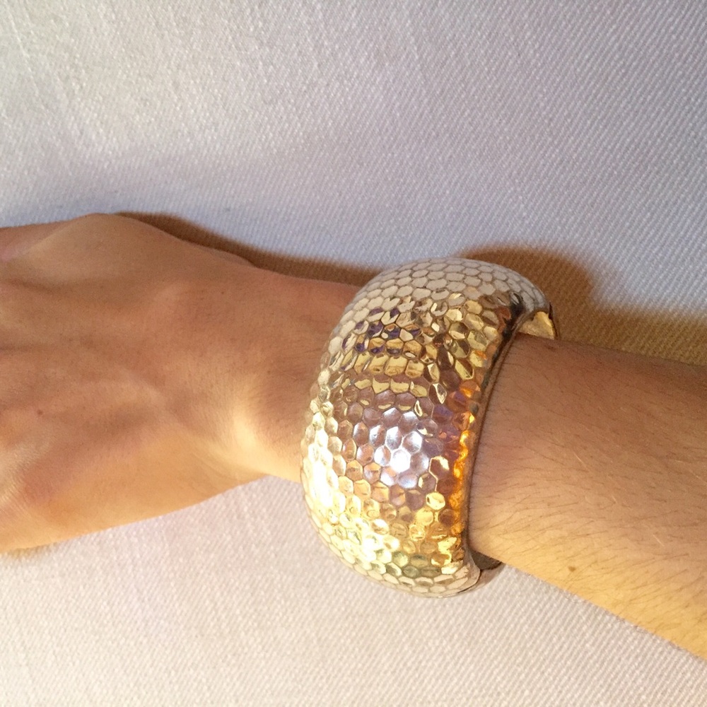 Silver Metallic Bangle - Picture 2 of 4