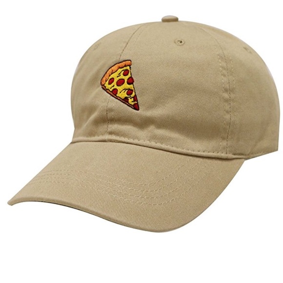 Tan pizza baseball cap - Picture 1 of 3