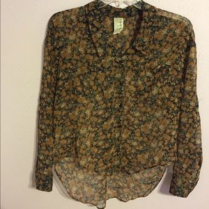 Free People Sheer Floral Top ‼️PRICE DROP‼️