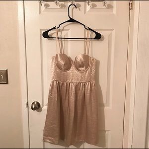 Champagne Bustier Dress