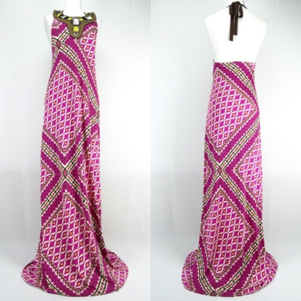 Tory Burch crystal neck dress