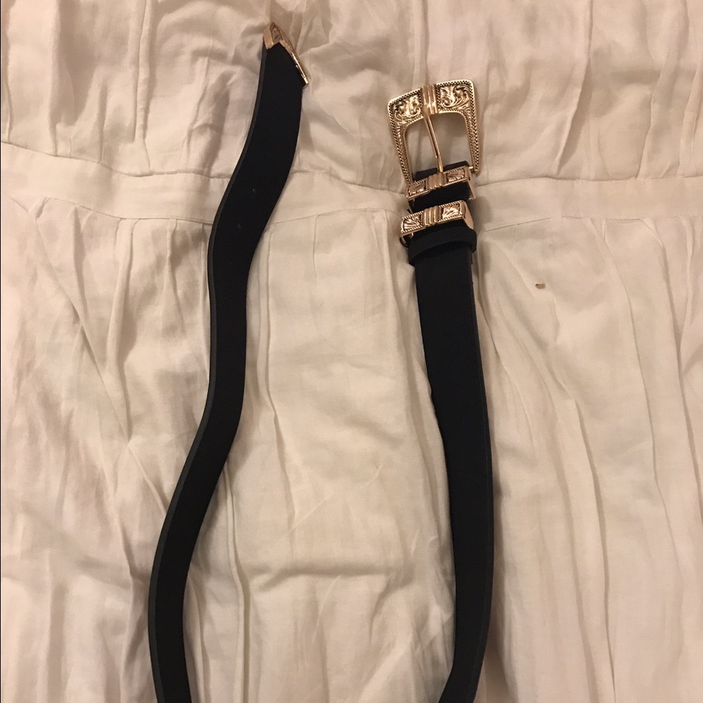 ❌SOLD❌  New Black and Gold Western Belt