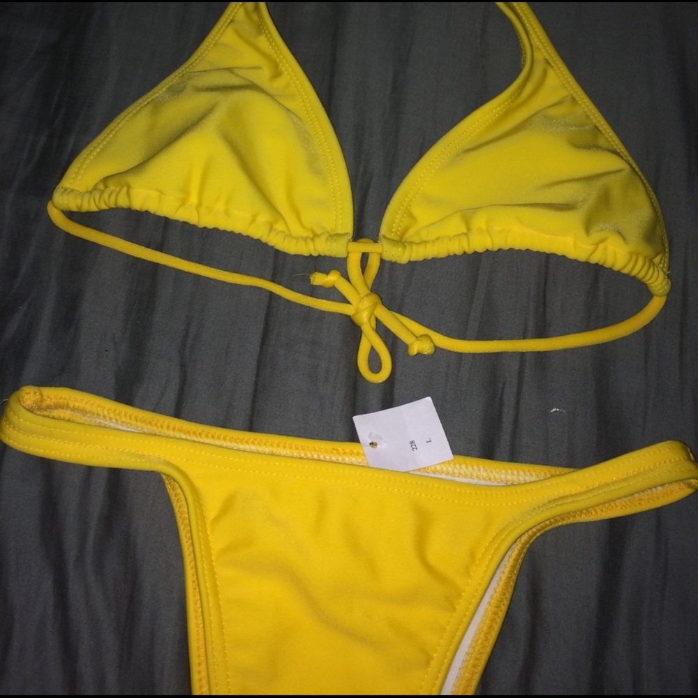 BRAZILIAN BIKINI SET YELLOW