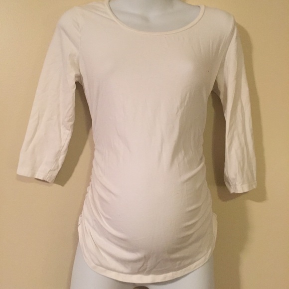 Motherhood Maternity Tops - White maternity top size small Motherhood Maternity Tops - White maternity top size small