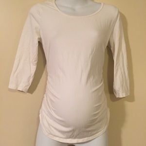Motherhood Maternity Tops - White maternity top size small Motherhood Maternity Tops - White maternity top size small