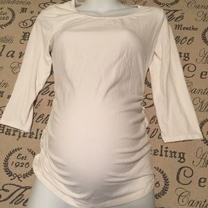 Motherhood Maternity Tops - White maternity top size small Motherhood Maternity Tops - White maternity top size small