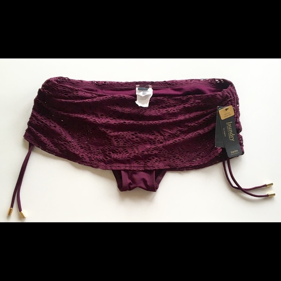 Laundry By Shelli Segal Plum Wine Bikini Bottom - Picture 5 of 5