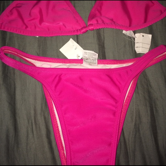 BRAZILIAN BIKINI SET PINK - Picture 3 of 4