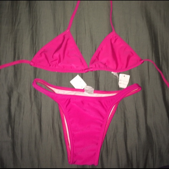 BRAZILIAN BIKINI SET PINK - Picture 4 of 4