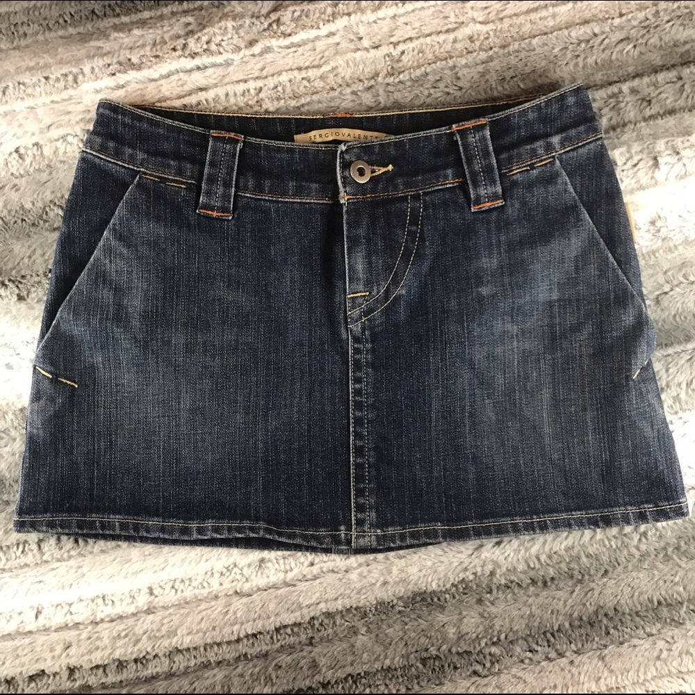 Sergio Valente jean mini skirt