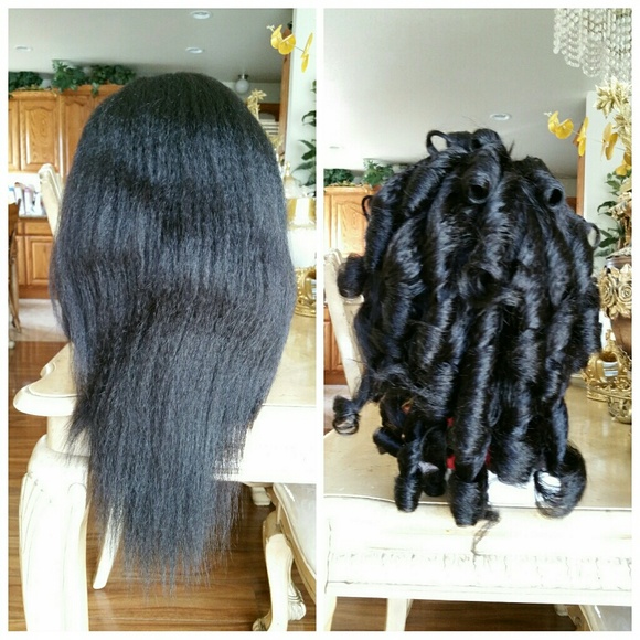 Italian Yaki  Virgin Brazilian Lace Front Wig