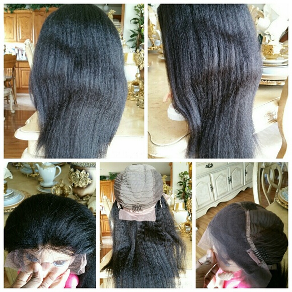 Italian Yaki  Virgin Brazilian Lace Front Wig main image 4