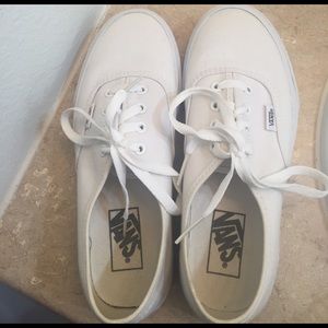 White Womans Vans