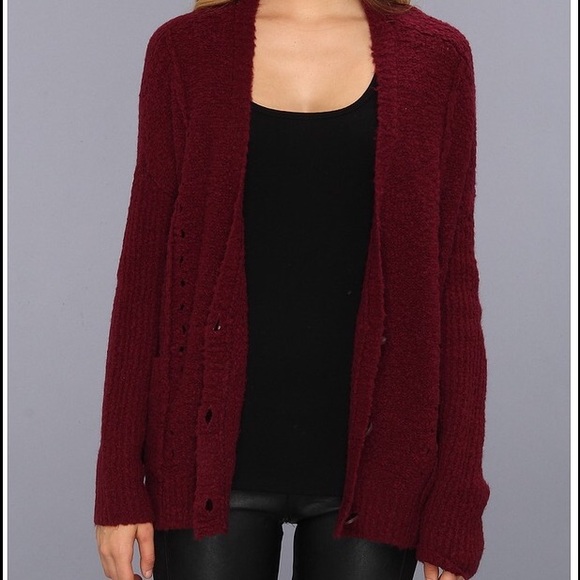 Free people red cardigan - Picture 2 of 3
