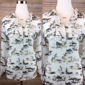 Banana Republic Safari Button Down Dress Shirt