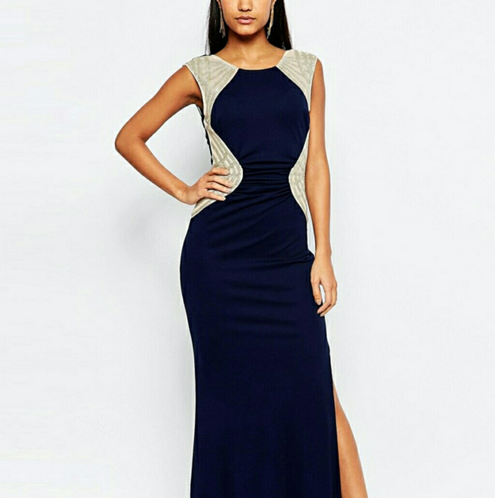 Shimmering Sequins Pleated Maxi Dress