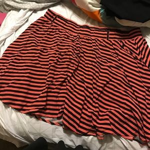 Stripped Skater Skirt