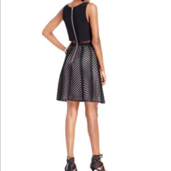 🌟✨Illusion Popover A-line Black Dress✨🌟 - Picture 2 of 3