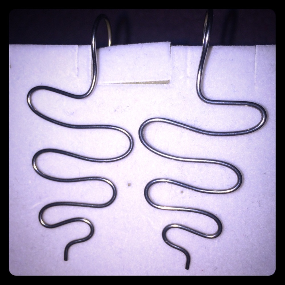 Silver Snake Earrings