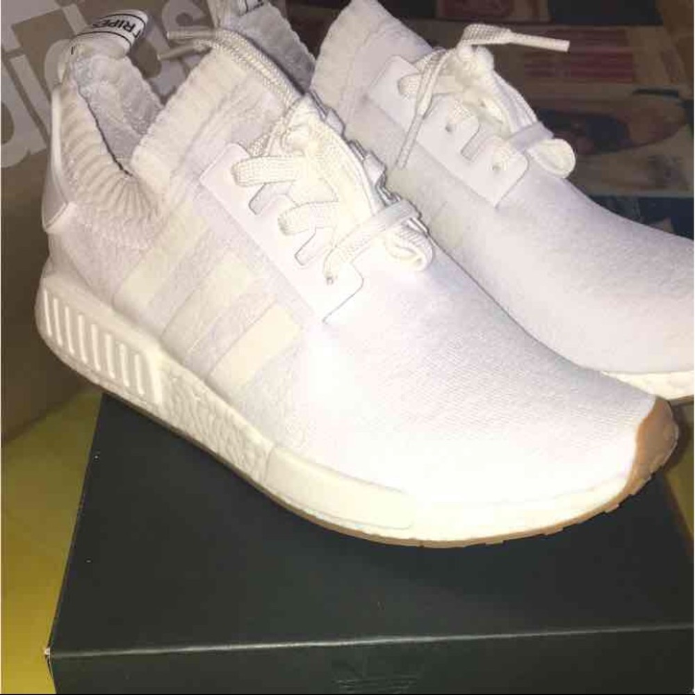 Adidas NMD pk triple white gum sole